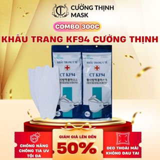 THÙNG 300 CÁI Khẩu trang KF94 Cường Thịnh 4 lớp – Kháng khuẩn, chống tia UV, lọc bụi mịn