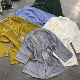   M_028 PHÁP PHỤC HOA SEN THÊU __LAM THÊU AN NHIÊN __BỘ ĐI CHÙA THUÊ HOA SEN 