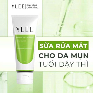 Combo Giảm mụn Sữa rửa mặt và Gel bôi mụn YLEE cho da dầu mụn, da mụn tuổi dậy thì