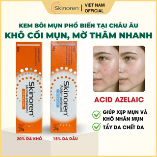 Kem bôi da SKINOREN BALAN 20%, giúp giảm mụn, thâm nám, mụn đầu đen, mụn ẩn và giúp mờ sẹo tuýp 30g