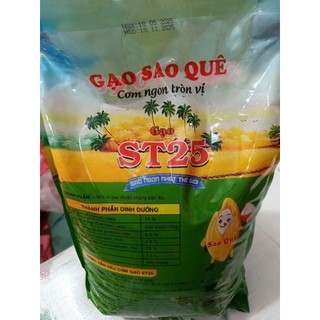 Gạo st25 Túi 5kg cho cơm dẻo mềm, thơm đậm cơm...
