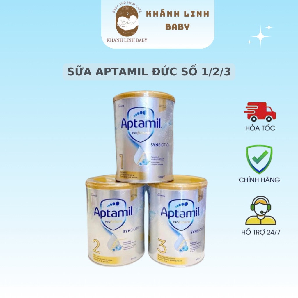 Sữa aptamil úc số 1/2/3 - 900G mẫu mới date 10/2027