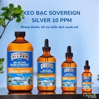 Dung Dịch Keo Bạc Sovereign Silver – Bạc Nguyên Chất Tinh Khiết 99.999% [Nhập Khẩu USA]