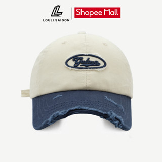 Mũ lưỡi trai LOULI SAIGON thêu chữ Gukua phối rách form mềm, vải kaki dày dặn dành cho nam nữ M99