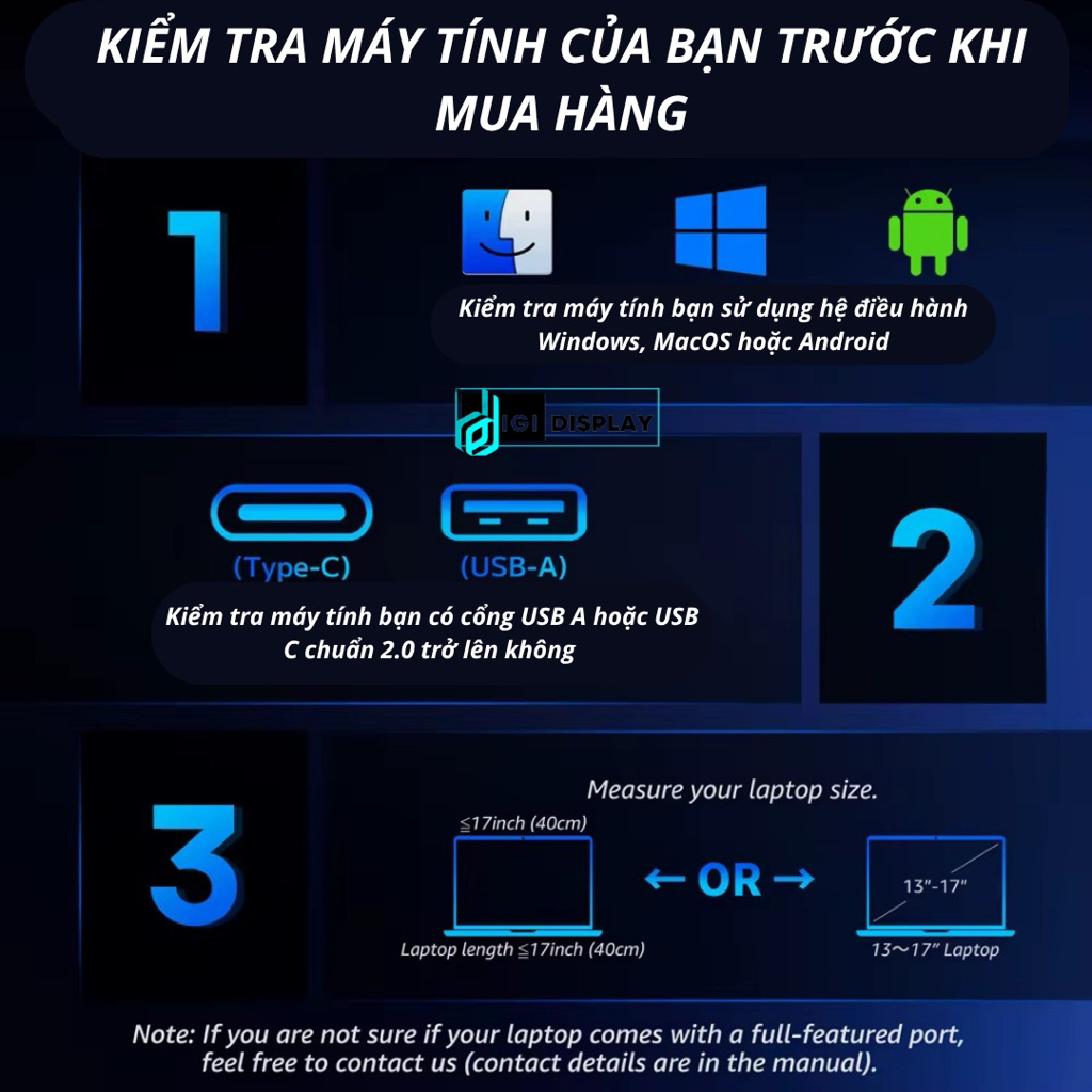 Bộ Ba Màn Hình 14" 16:9 100%sRGB  x 3 - Three Foldable Sreen Cho máy tính Laptop Mac/Windows | BigBuy360 - bigbuy360.vn