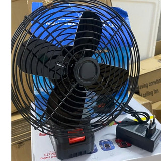 Quạt tích điện pin 10 cell, quạt makita để bàn 2 cấp độ gió siêu mát