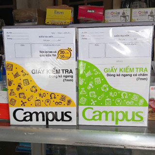 Giấy kiểm tra Campus cấp 2 loại kẻ ngang, và có chấm