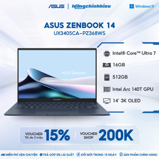 Laptop ASUS ZenBook 14 UX3405CA-PZ368WS Ultra 7 255H | 16GB | 512GB | 14' | Win 11