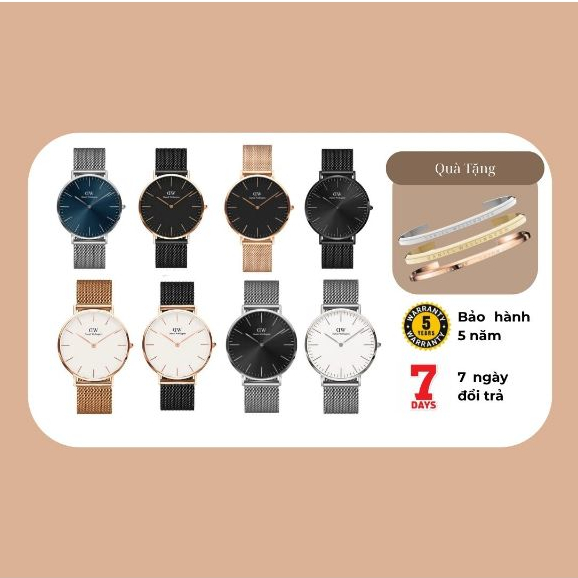 (Tặng Vòng Tay) Đồng Hồ Nam DW -Daniel Wellington classic 40mm chính hãng