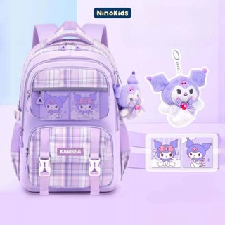  Balo đi học cho bé gái lớp 1-9 Tặng kèm gấu siêu xinh đệm lưng êm ái bảo vệ cột sống tiện lợi cho bé BLG21 NinoKids 