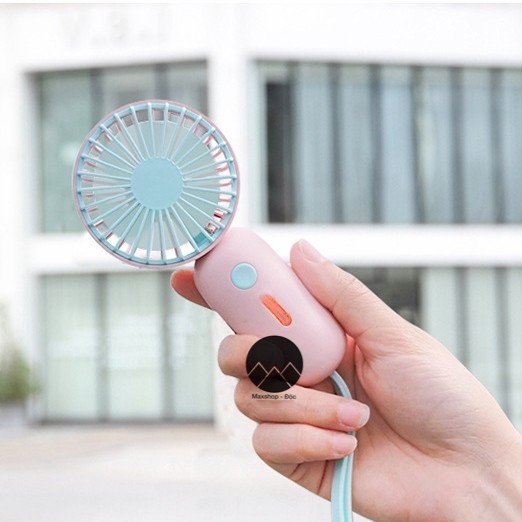Quạt mini cầm tay tích điện mini nhỏ gọn bỏ túi du lịch