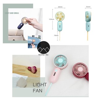 Quạt mini cầm tay tích điện mini nhỏ gọn bỏ túi du lịch