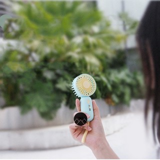 Quạt mini cầm tay tích điện mini nhỏ gọn bỏ túi du lịch
