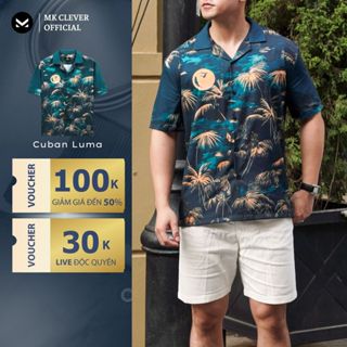 Áo Sơ Mi nam Luma MKCLEVER Chất lụa mềm mịn, thoáng mát, chống nhăn, form rộng mặc hằng ngày