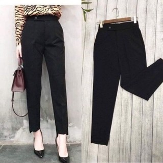 Quần Baggy Nữ Lưng Cao Gấu Lệch – Form Rộng Tôn Dáng, Chất Đẹp
