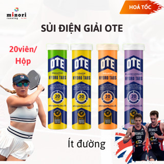 Hộp Viên sủi điện giải OTE Hydro Tabs bù nước bù khoáng ngăn ngừa chuột rút tăng sức bền thể thao
