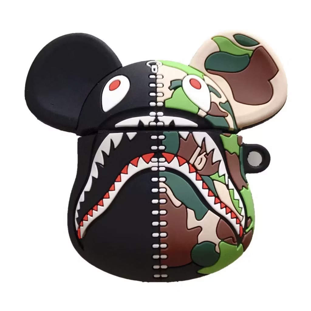 🌟Tặng kèm móc treo - Case Airpod 1 | 2 | Pro | Pro 2 2022 🌟Vỏ bao AirPods silicon đựng tai nghe không dây Bearbrick