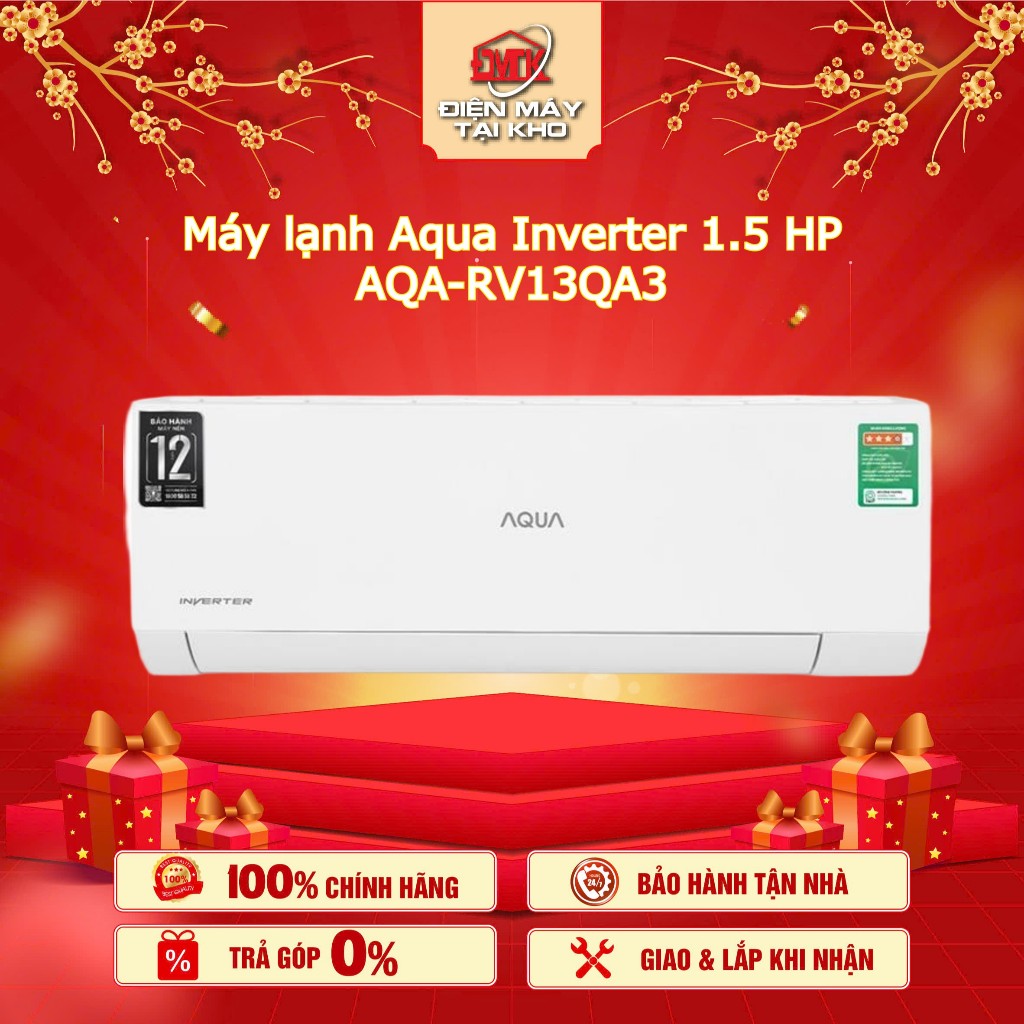 Máy lạnh Aqua Inverter 1.5 HP AQA-RV13QC - Làm lạnh nhanh, tiết kiệm điện
