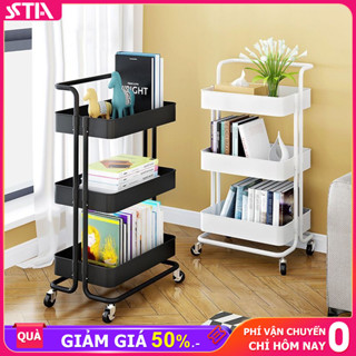 Sta kệ xe đẩy 3/4/5 tầng Xe Đẩy Spa Kệ Bỉm Sữa Có Bánh Xe Đa Năng Kệ Để Đồ Trang Điểm cao cấp