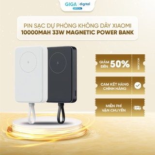  Pin sạc dự phòng từ tính Xiaomi 10000mAh 33W  Cáp tích hợp  BHR9800TH  BHR9802TH - Sạc không dây 