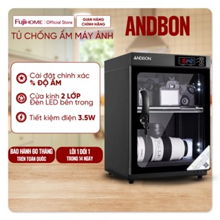 Tủ chống ẩm máy ảnh 30 Lít ANDBON AB-30S bảo hành 5 năm, tủ hút ẩm máy ảnh điện tử 30L 2 ngăn dry cabinet chống xước