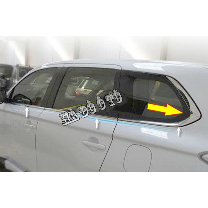 Nẹp Chân Kính Outlander 2016 2017 2018 2019 2020 2021 2022 2023 - Nẹp Viền Kính Mitsubishi Outlander