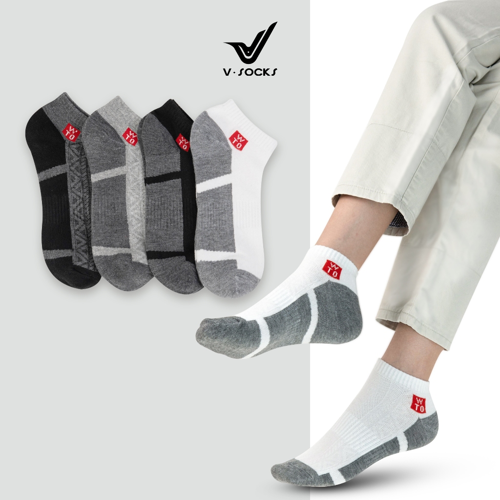 Tất Vớ UNI WTO Nam Nữ Cổ Ngắn Chống Tia UV VSOCKS Giá Rẻ Cotton Tự Nhiên Dày Dặn Êm Ái Thoáng Khí - N255