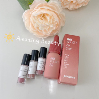 [SON CHIẾT] Son Kem Lì Peripera Ink Velvet Nude bền màu lâu trôi mịn mướt
