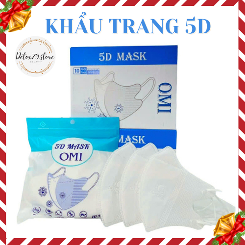 Khẩu trang 5D Mask OMI - 9A Mask OMI hộp 10 cái