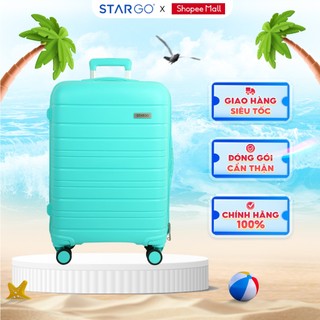   HỎA TỐC 2H  - Vali Nhựa Du Lịch STARGO FIBRA - Size S M  20inch 24inch  - Khóa TSA - Nhựa PP Chịu Nhiệt Chống Va Đập 