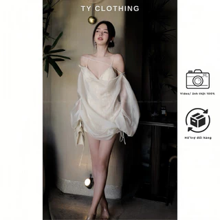 Jum thêu ren kèm lưới voan hai món - Hàng Thiết Kế - Màu Be - TYCLOTHING