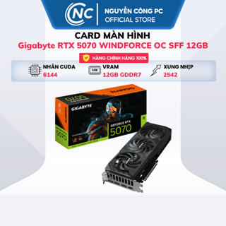 Card Màn Hình Gigabyte RTX 5070 WINDFORCE OC SFF 12GB - 3 Fan - Hàng New - BH 36 tháng