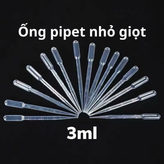 Ống hút, Pipet hút chất lỏng, hút phân bón 3ml - úng dụng rộng rãi