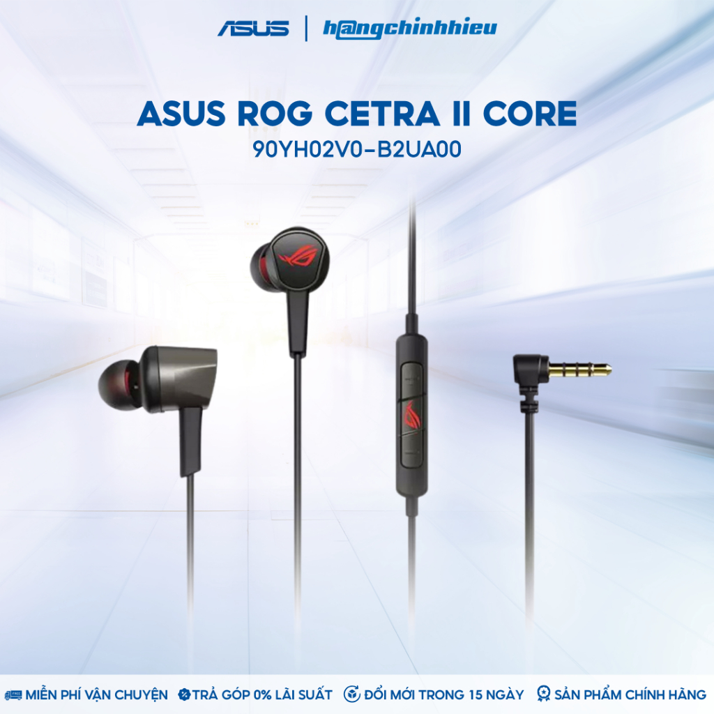 Tai nghe Gaming ROG Cetra Core II - Đen - 90YH02V0-B2UA00