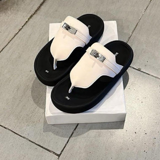 Dép nữ K07 quai kẹp bản lớn có khóa móc xinh xắn cao 3cm nhẹ chân da mềm mịn trẻ trung cá tính