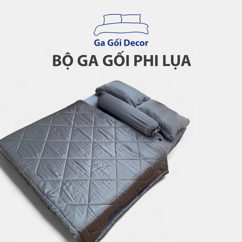 BỘ Ga Giường, Bộ ga PHI LỤA Bóng 1M6, 1M8 /Chiều cao( 25/30cm)