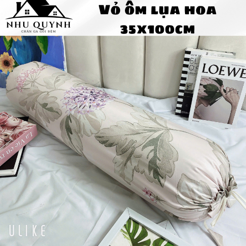 Vỏ gối ôm lụa thái💖35cmx100cm💖 vỏ gối, bao gối ôm cotton  mẫu mã đa dạng