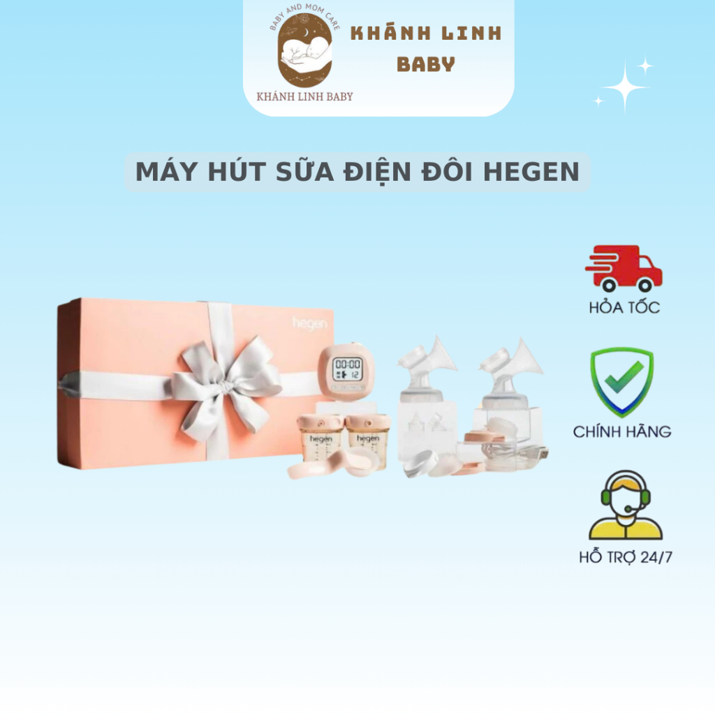 Máy hút sữa điện đôi HEGEN hàng nhập khẩu chính hãng