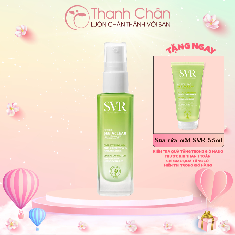 Serum SVR Sebiaclear 30ml, giảm mụn mờ thâm