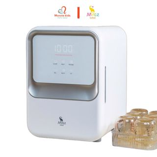 Máy tiệt trùng bình sữa UVC Plasma Ion Moaz Bebe MB113 23L kèm sấy khô quần áo cho bé - Monnie Kids