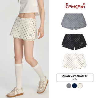 Quần Váy Nỉ Ép Hoạ Tiết Chấm Bi Bycamcam Basic Trendy Năng Động Dành Cho Nữ CCA247