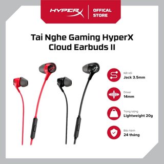  Tai Nghe Gaming HyperX Cloud Earbuds II Black Red - Bảo hành 24 tháng 