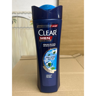 Dầu Gội Clear Men Bạc Hà Mát Lạnh Sạch Gàu Sảng Khoái 340g