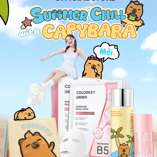 [QUÀ TẶNG - KHÔNG BÁN] Bộ Qùa Capybara Phiên Bản Hè