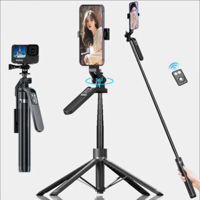 (Tặng Remote) Gậy Chụp Ảnh 4 Chân A14 - Gậy Selfie Cầm Tay Tặng Kèm Remote - Chiều Dài Sử Dụng 30-180cm