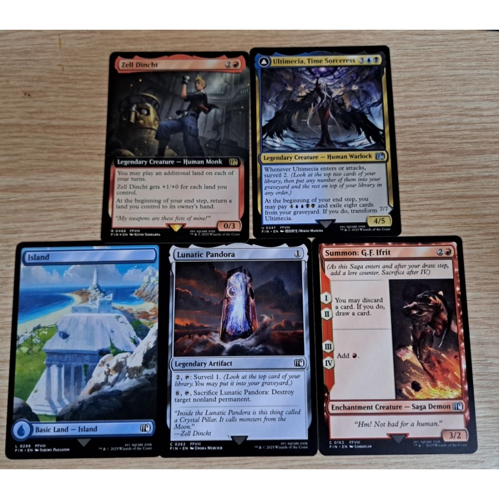 Thẻ bài Card Ultimecia và Zell Dincht FFVIII (FF8) Magic The Gathering x Final Fantasy (MTG x FF)