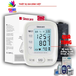 Máy đo huyết áp Sinocare AES - U111 nhanh, chính xác, nhập khẩu chính hãng Đức + tặng bộ máy đo đường huyết
