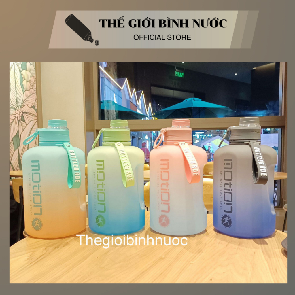 Bình Nước Thể Thao 2L Tập Gym 2000ML 2700ML