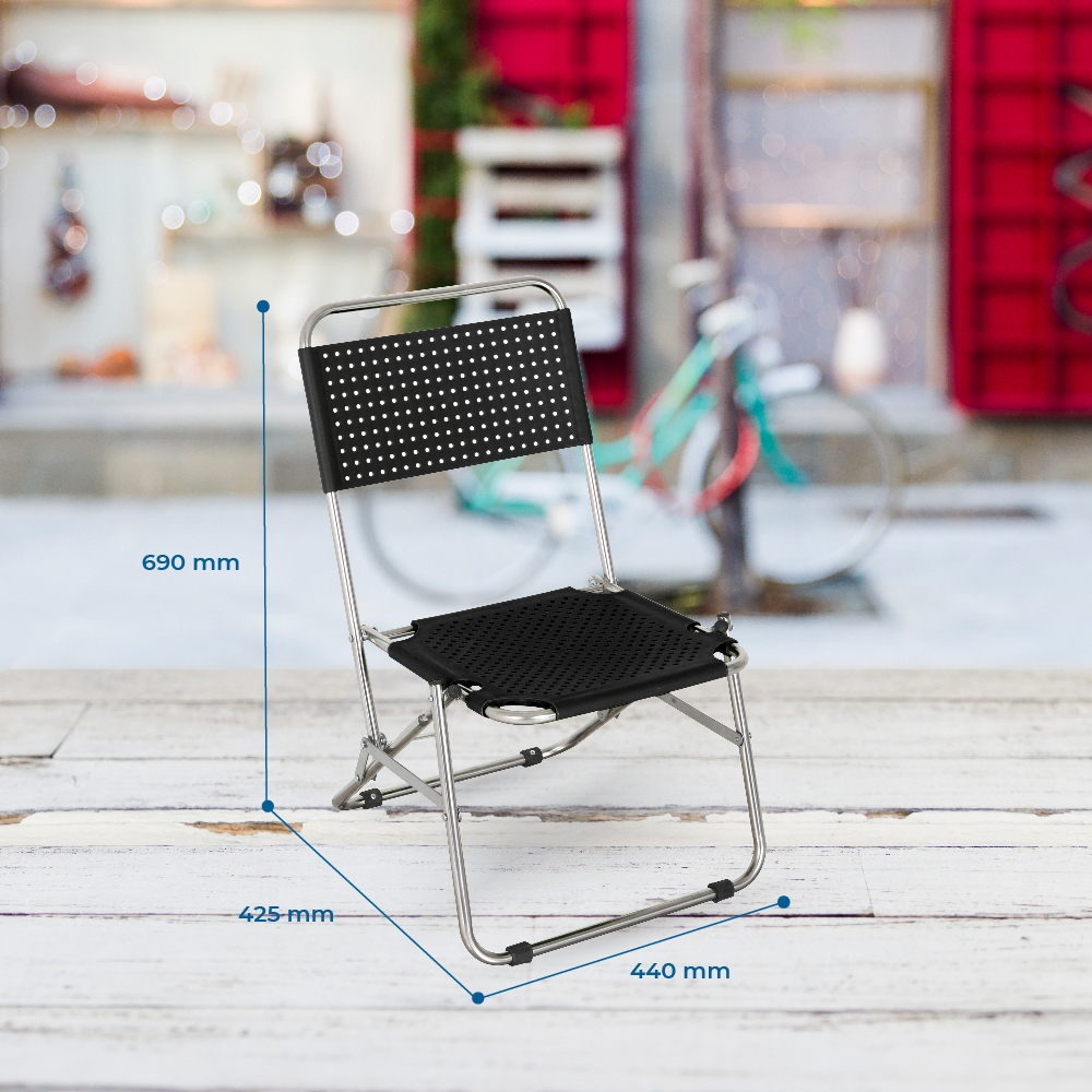 Ghế cà phê Win QUI PHÚC, lưng nhựa thấp, thoáng khí, thoải mái, gấp gọn tiện lợi, dễ sử dụng | BigBuy360 - bigbuy360.vn