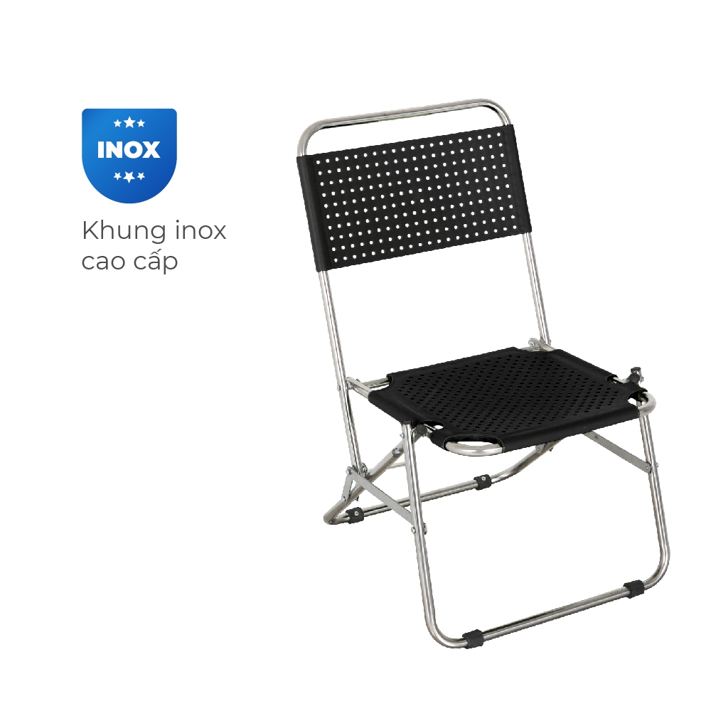 Ghế cà phê Win QUI PHÚC, lưng nhựa thấp, thoáng khí, thoải mái, gấp gọn tiện lợi, dễ sử dụng | BigBuy360 - bigbuy360.vn